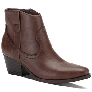 Style & Co. "Perriee" Brown Western Heeled Booties New!